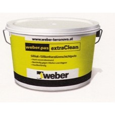 Декоративная штукатурка Силикат-Силиконовая Weber.pas extraClean 2,0mm, 25кг.